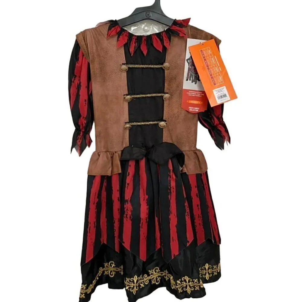 Target Kids' Pirate Halloween Costume Dress Headpiece Lg 12-14 Hyde & EEK! - Picture 2 of 7